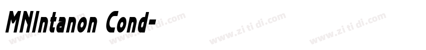 MNIntanon Cond字体转换 MNIntanon Cond字体转换